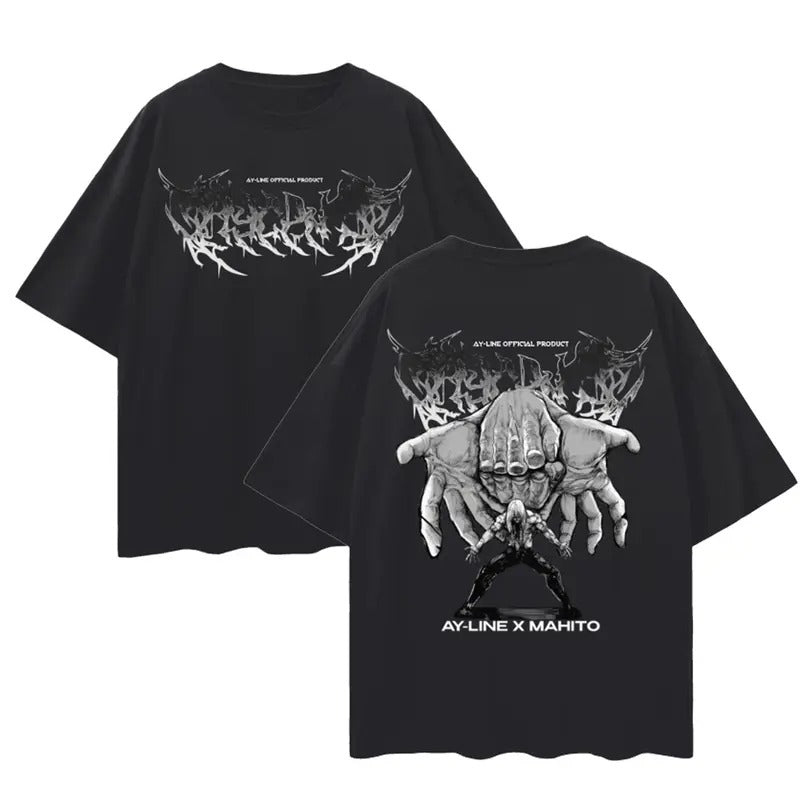 JUJUTSU KAISEN Mahito Metal Shirt T-Shirt, Crewneck Sweatshirt, Hoodie Sweatshirt, Hoodie, Comfort Colors | UrbanDripWear.com