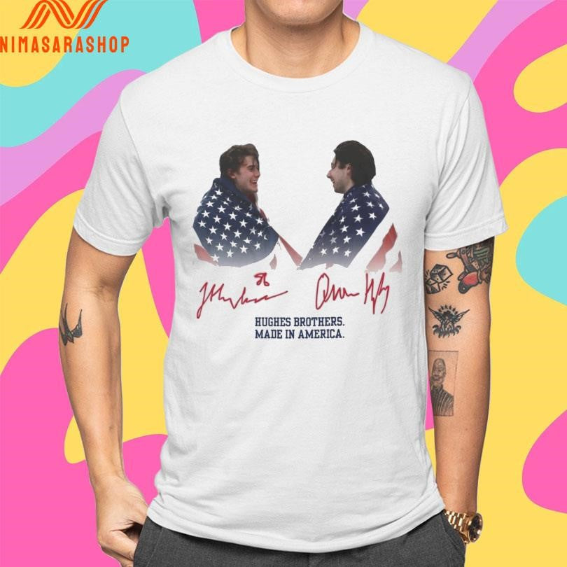 Jack Hughes And Quinn Hughes Hughes Brothers Made In America USA Hockey Goal 2026 Hockey Shirts