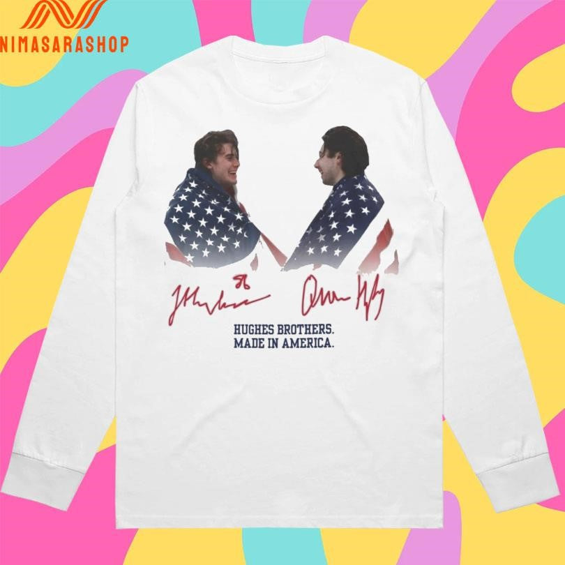 Jack Hughes And Quinn Hughes Hughes Brothers Made In America USA Hockey Goal 2026 Hockey Shirts