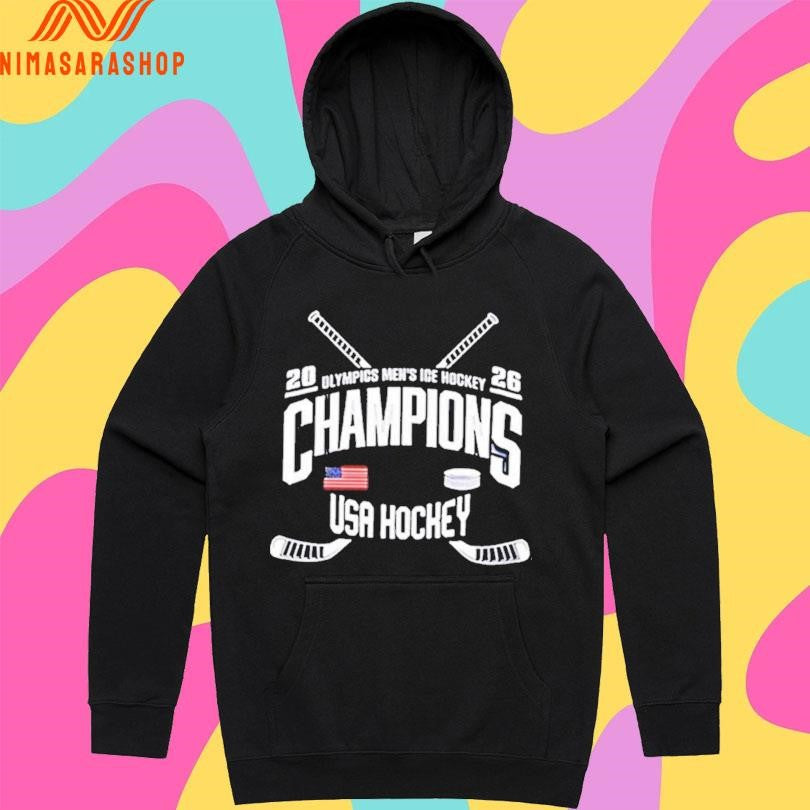 Jack Hughes New Jersey Devils Olympics Men’s Ice Hockey Champions Usa Hockey 2026 Shirts