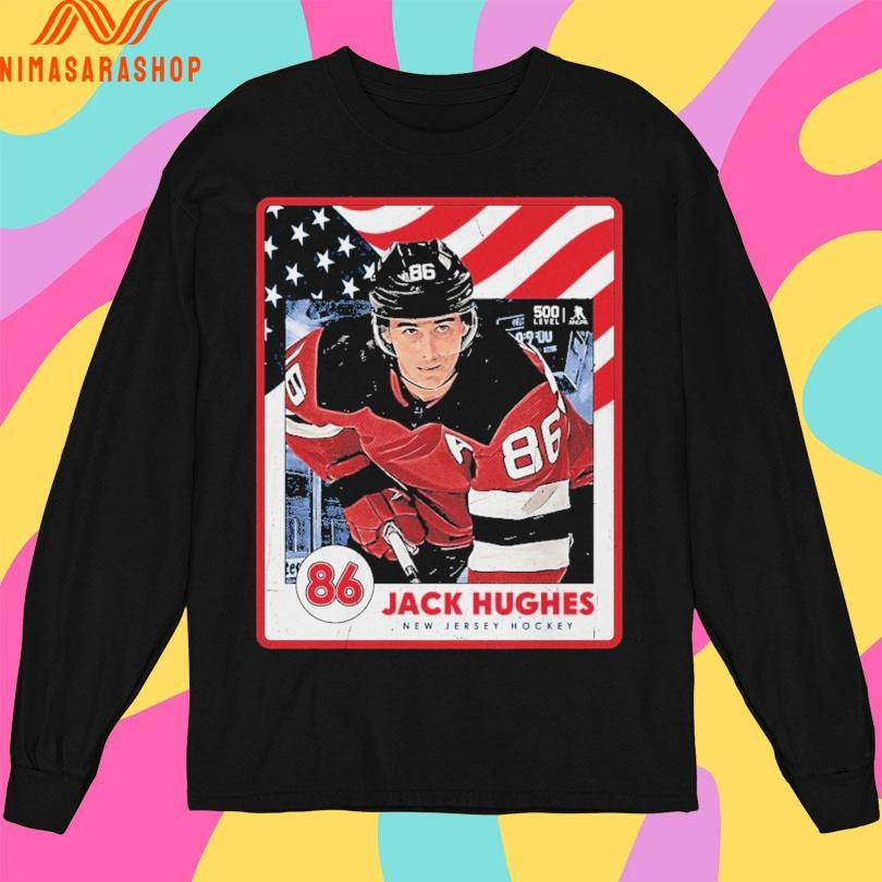 Jack Hughes New Jersey Hockey Usa Card 2026 Shirts