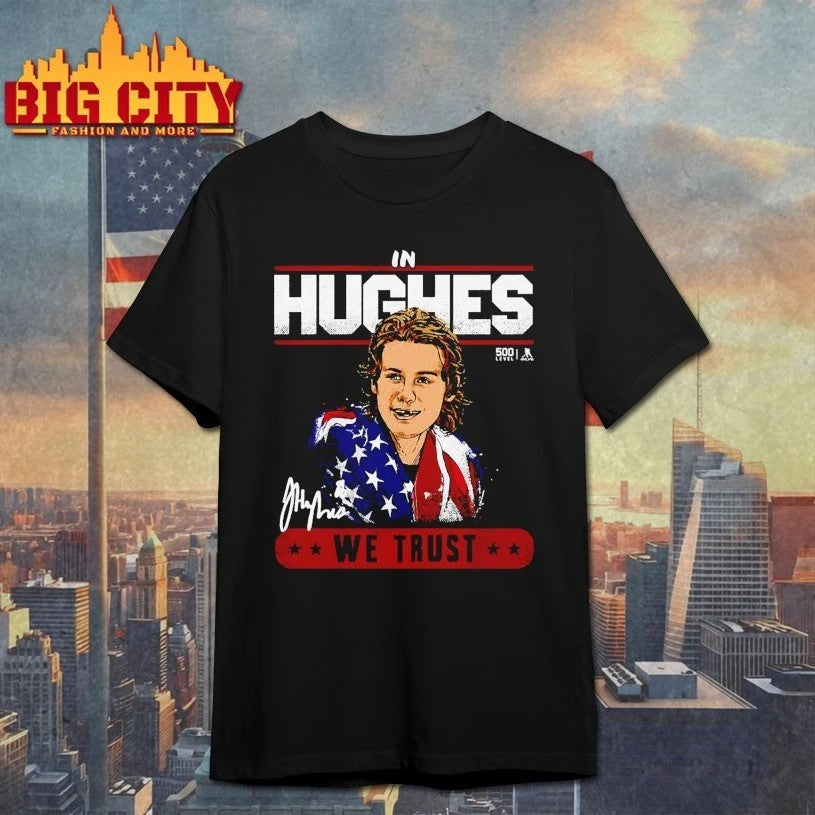 Jack Hughes New Jersey USA Trust Signature T-shirt