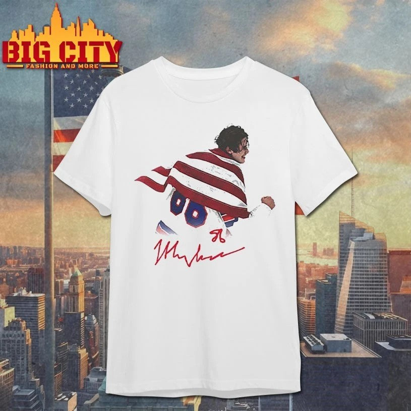 Jack Hughes USA Hockey Golden Goal 2026 Hockey signature t-shirt