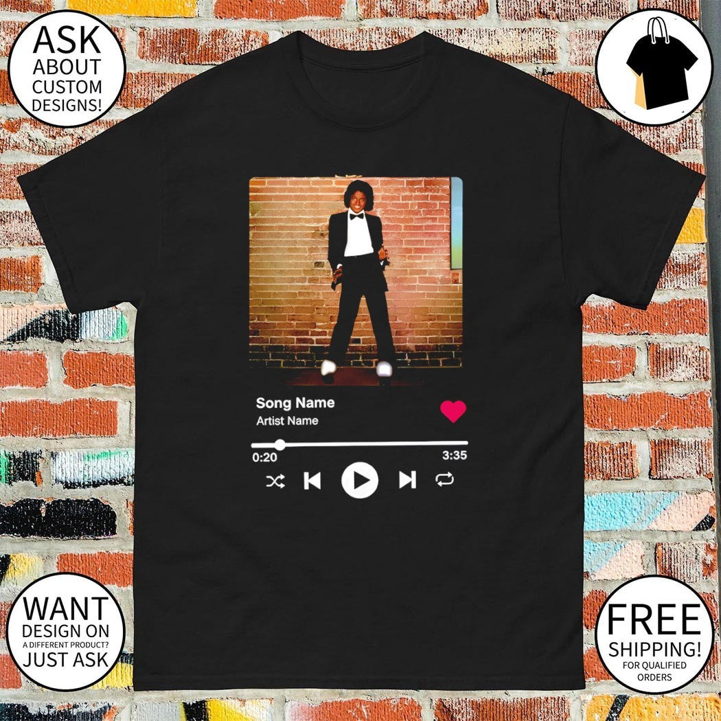 Jackson Off the Wall Song Name Artist Name Festival Keepsake shirt