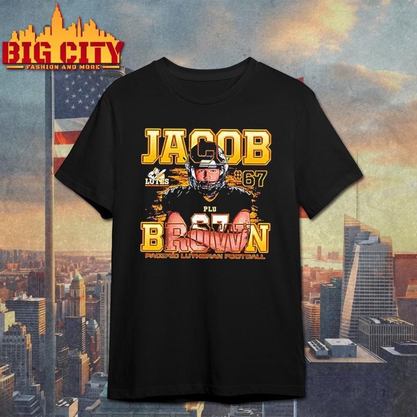 Jacob Brown PLU Football NCAA Caricature Shirt