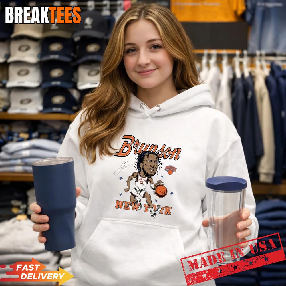 Jalen Brunson New York Knicks Signature Caricature T-Shirt