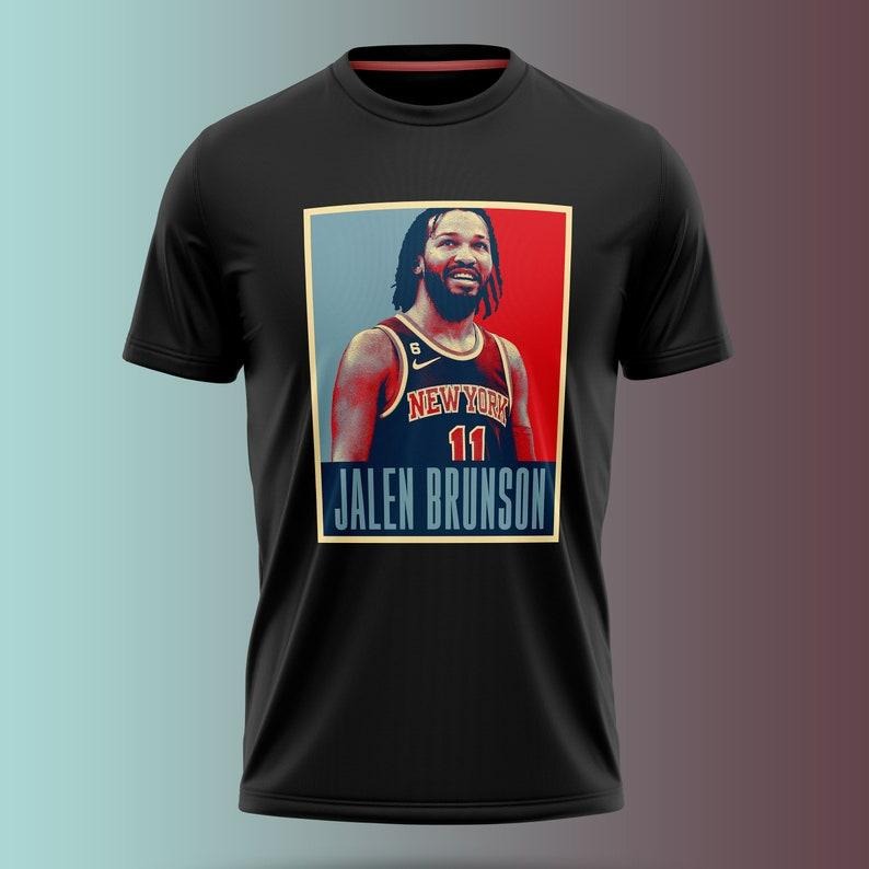 Jalen Brunson Retro Graphic Unisex T-shirts Hoodie, Sweatshirt | UrbanDripWear.com
