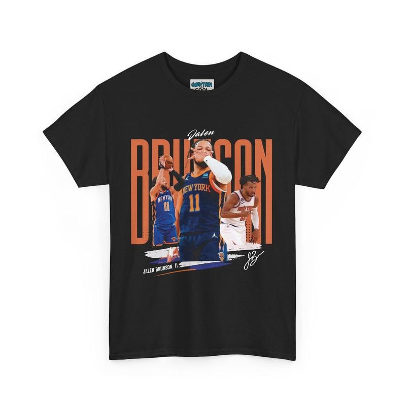 Jalen Brunson T-Shirt, 100% Cotton Unisex T-Shirt, Gift For Fan Hoodie, Sweatshirt | UrbanDripWear.com