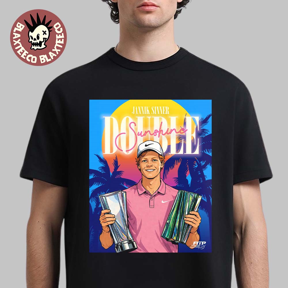 Jannik Sinner Double Sunshine Miami Open 2026 Champions T-Shirt