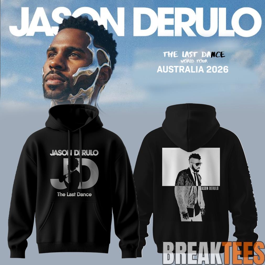 Jason Derulo The Last Dance World Tour 2026 AUS & NZ Black Hoodie