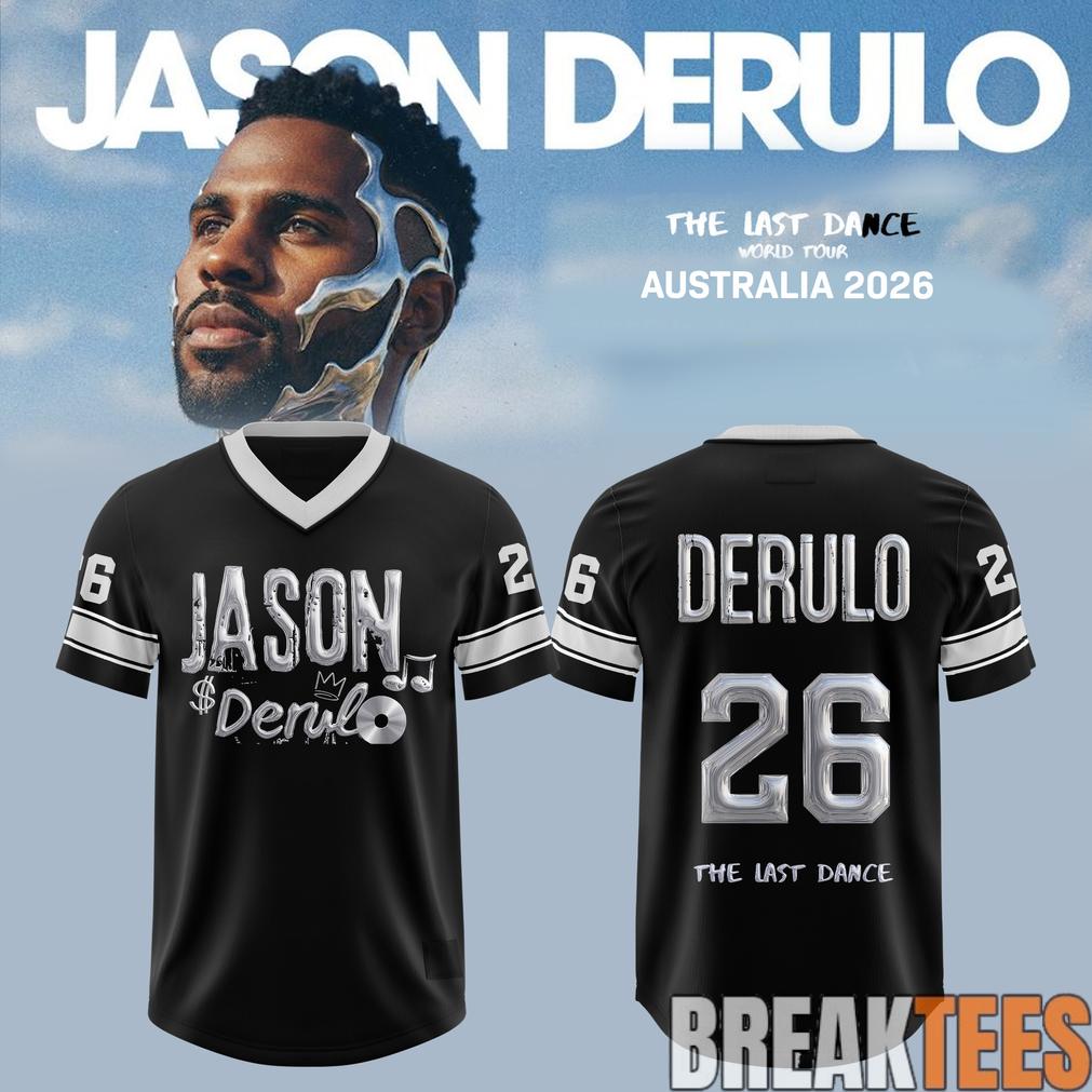 Jason Derulo The Last Dance World Tour 2026 AUS & NZ Football Jersey