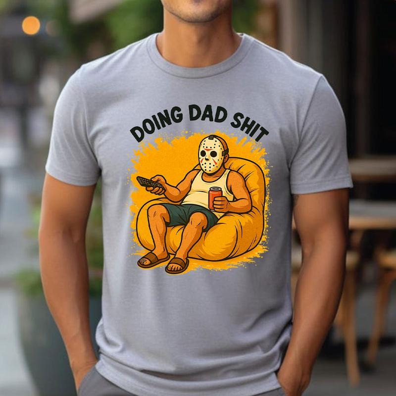 Jason Doing Dad Sht Shirts, Father's Day Shirts, Retro Dad Gift Shirt, Graphic Print Tee Hoodie, Sweatshirt