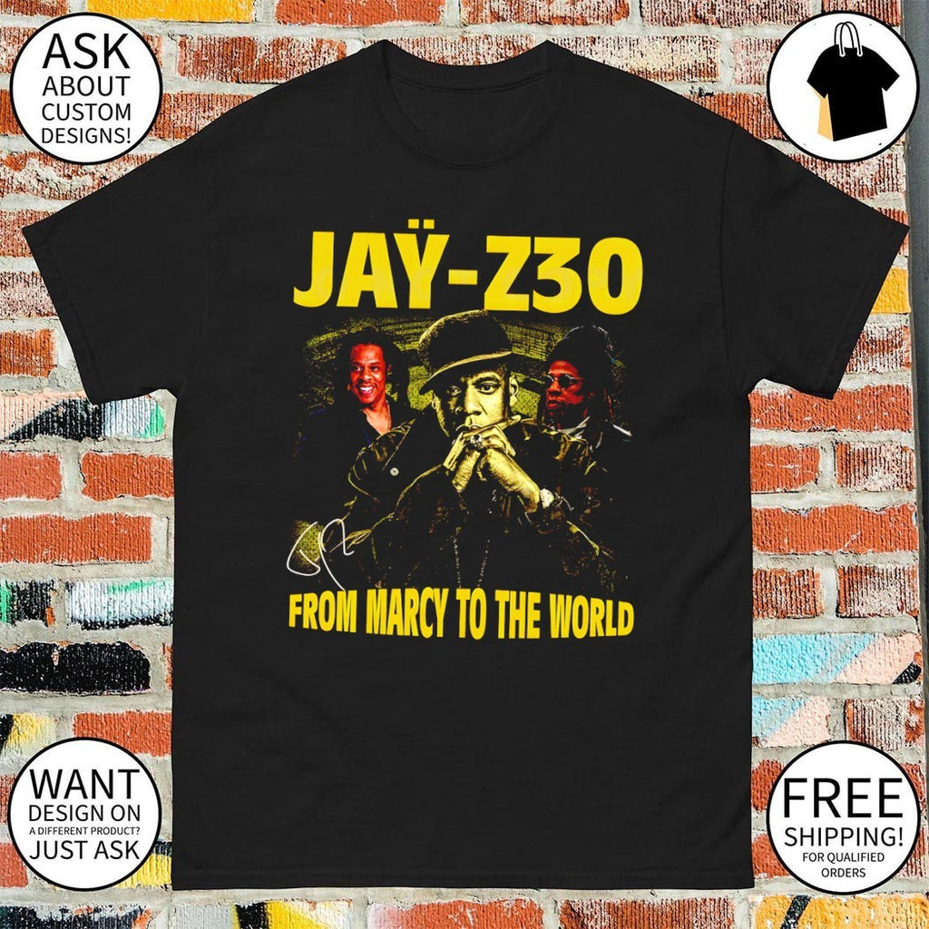 Jay-Z 30 From Marcy To The World signature shirt