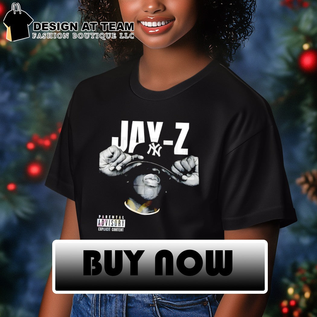 Jay-Z New York Yankees Baseball Parental Advisory Explicit Content vintage shirt
