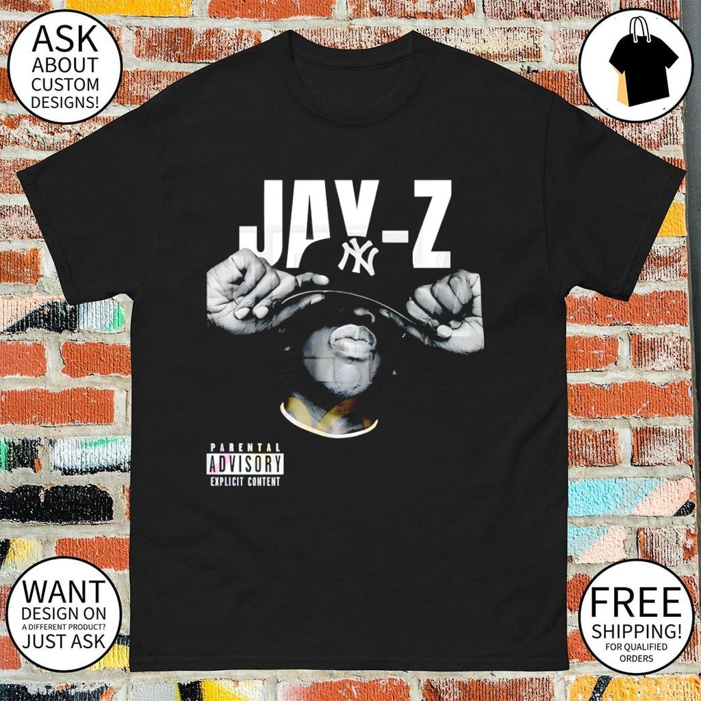 Jay-Z New York Yankees Baseball Parental Advisory Explicit Content vintage shirt