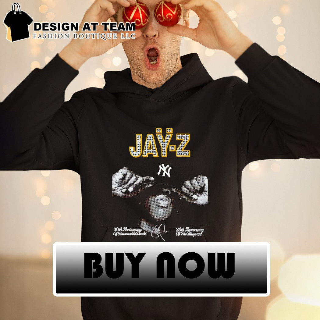 Jay-Z Yankee Stadium Reasonable Doubt The Blueprint 25th Anniversary signature shirt