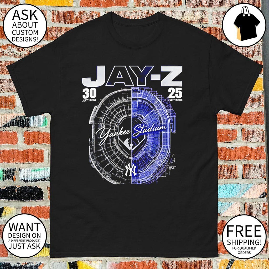Jay-Z Yankee Stadium Reasonable Doubt and The Blueprint 25 30 July 2026 shirt