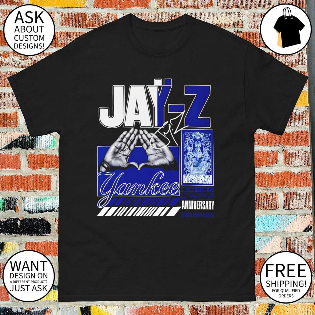 Jay-Z Yankee Stadium The Blueprint Reasonable Doubt 25th Anniversary signature shirt