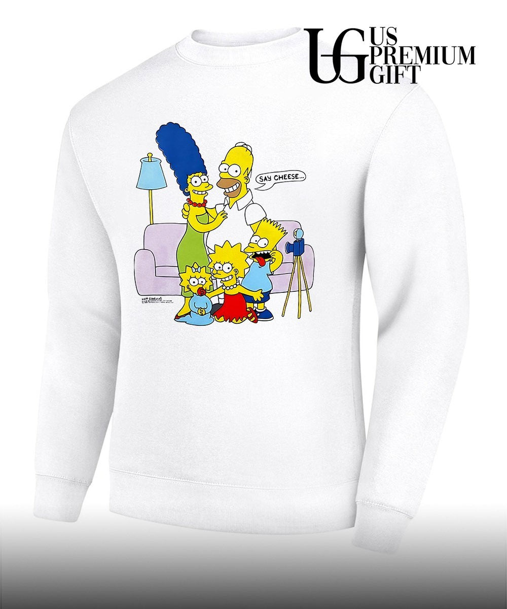 Jayden Daniels wearing Simpsons Say Cheese shirt