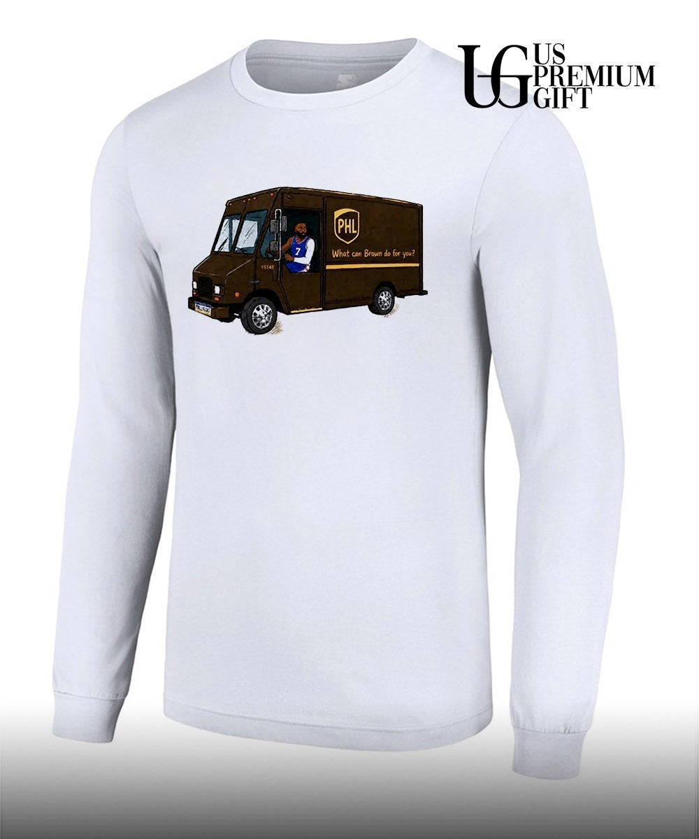 Jaylen Brown driving car PHL What Can Brown Do For You shirt