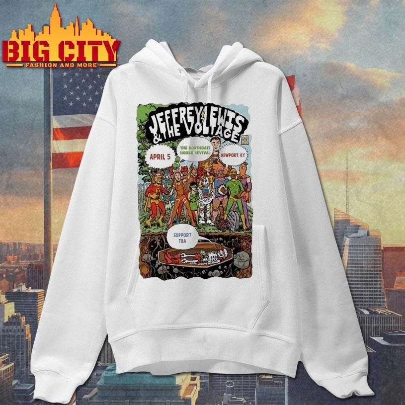 Jeffrey Lewis The Voltage Newport, Ky April 5 2026 Tour Shirt