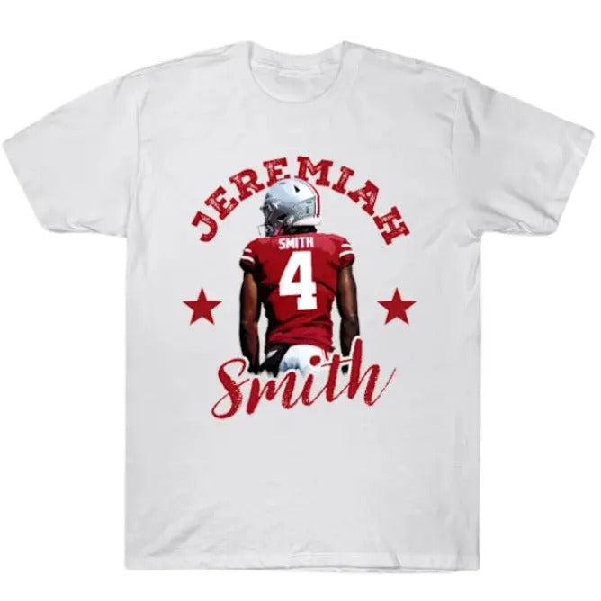 Jeremiah Smith 90s A2 Vintage Graphic Tee Sweatshirt, Football Shirt for Fans Crew Neck, Menswear Top, Womenswear Top...