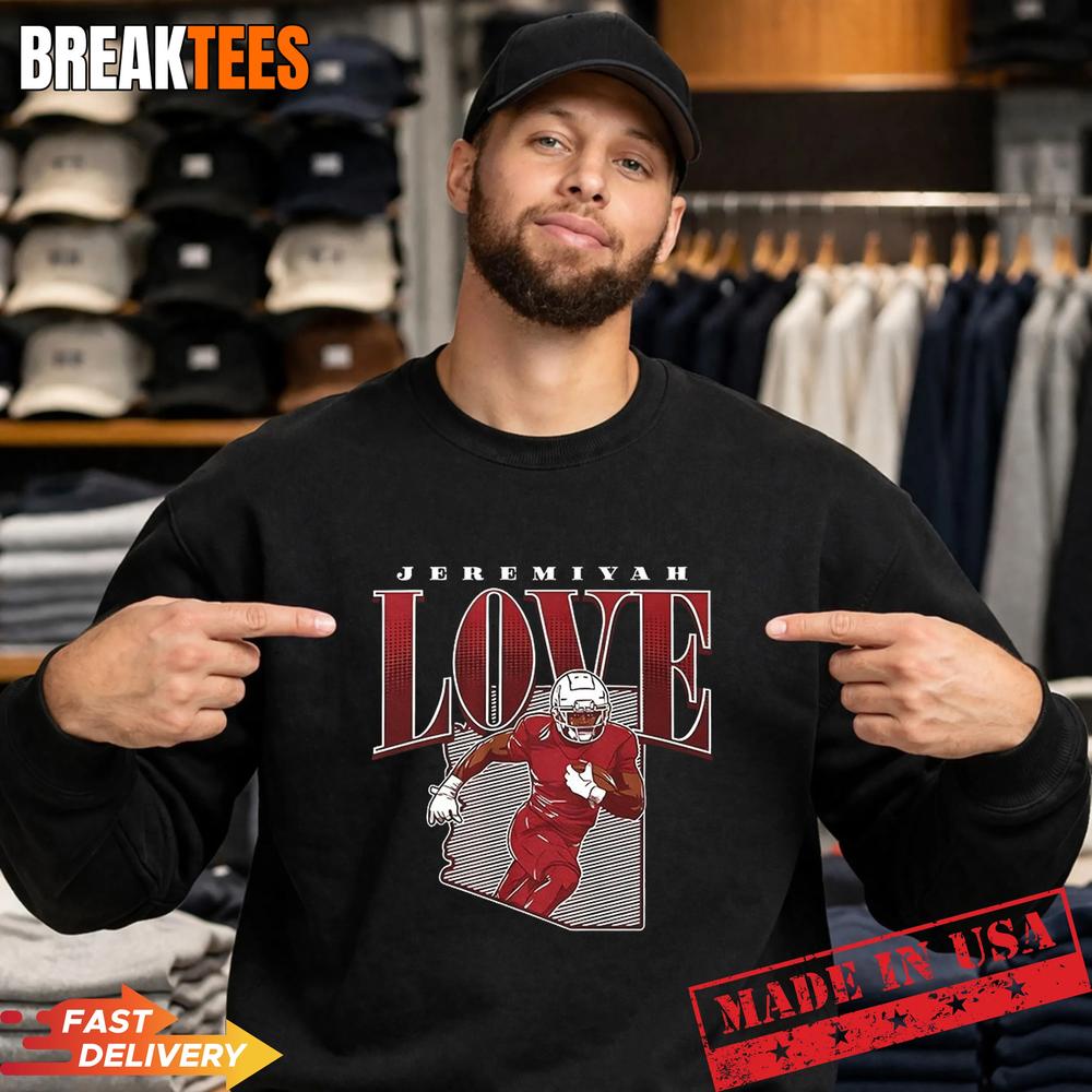Jeremiyah Love Arizona Cardinals 2026 NFL Draft State Star T-Shirt