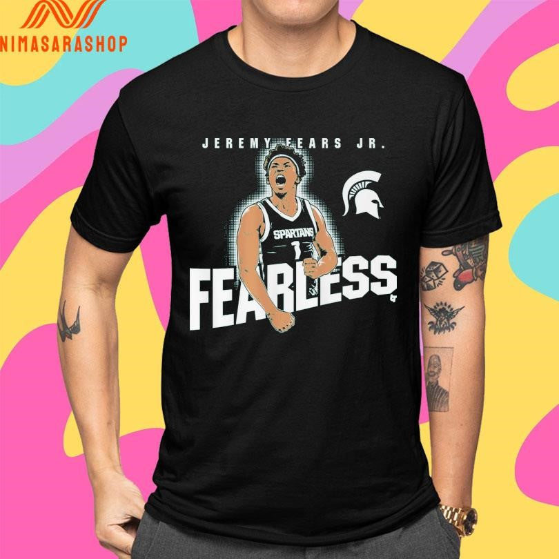 Jeremy Fears Jr Fearless Michigan State Spartans Men’s Basketball Shirts