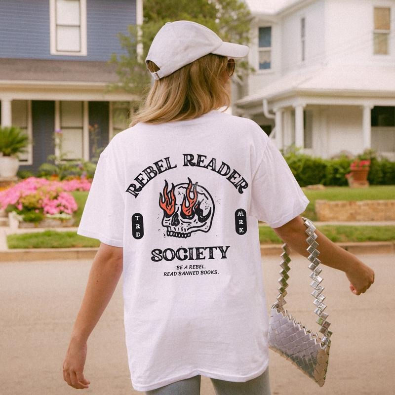 Jessie J Ross Rebel Reader Society Read Banned Books English Teacher T-shirt, Western Vintage Sweatshirt, Unisex Graphic...