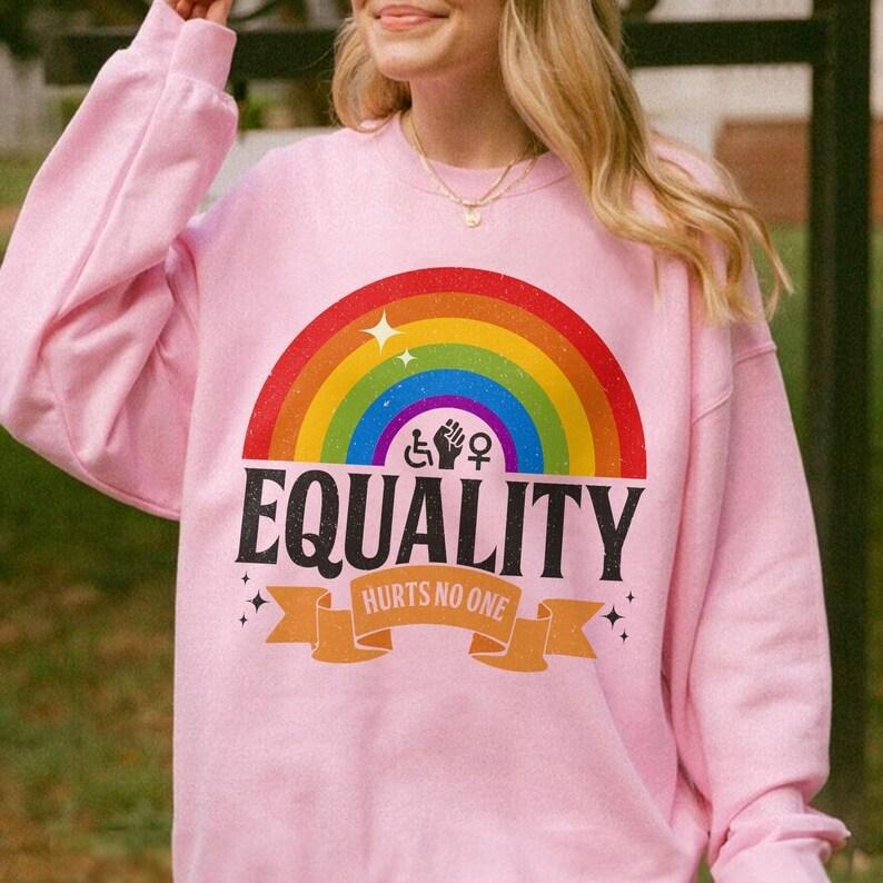 Jessie J Ross Social Justice Awareness Shirt, Equality Hurts No One Sweatshirt, Black Lives Matter Hoodie, Unisex Graphic...