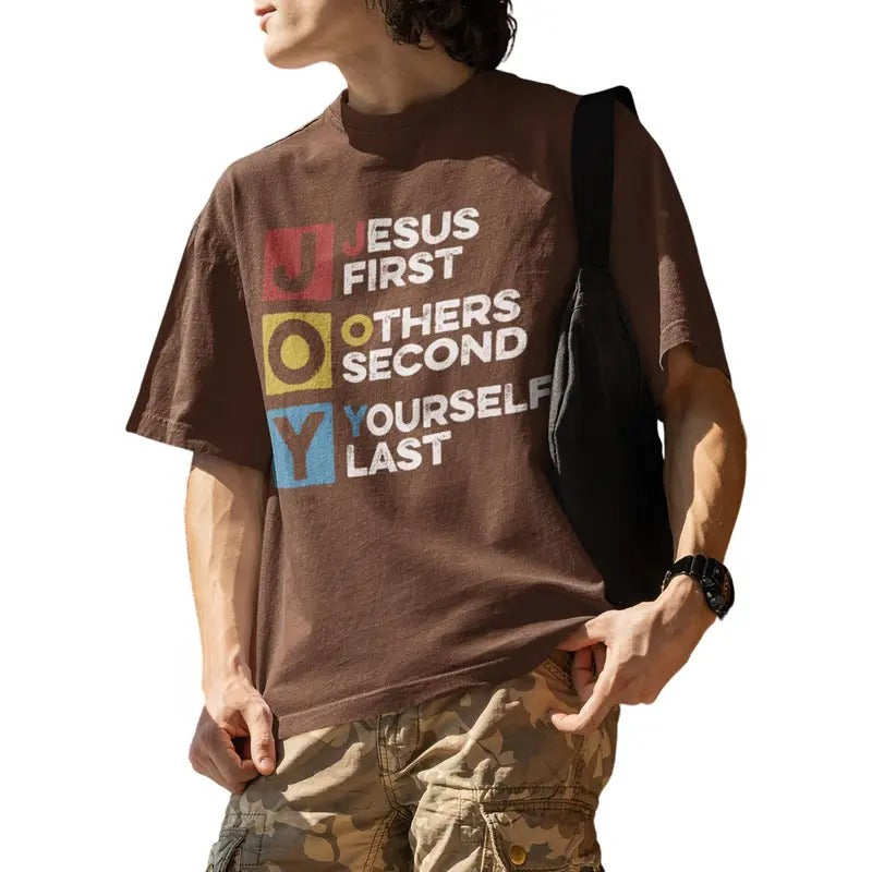 Jesus First Other Second Yourself Last Christian Joy Acronym T-Shirt Hoodie, Sweatshirt | UrbanDripWear.com