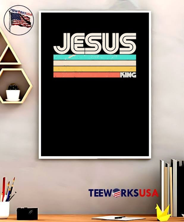 Jesus Is King Retro Vintage Style Unisex T-Shirt