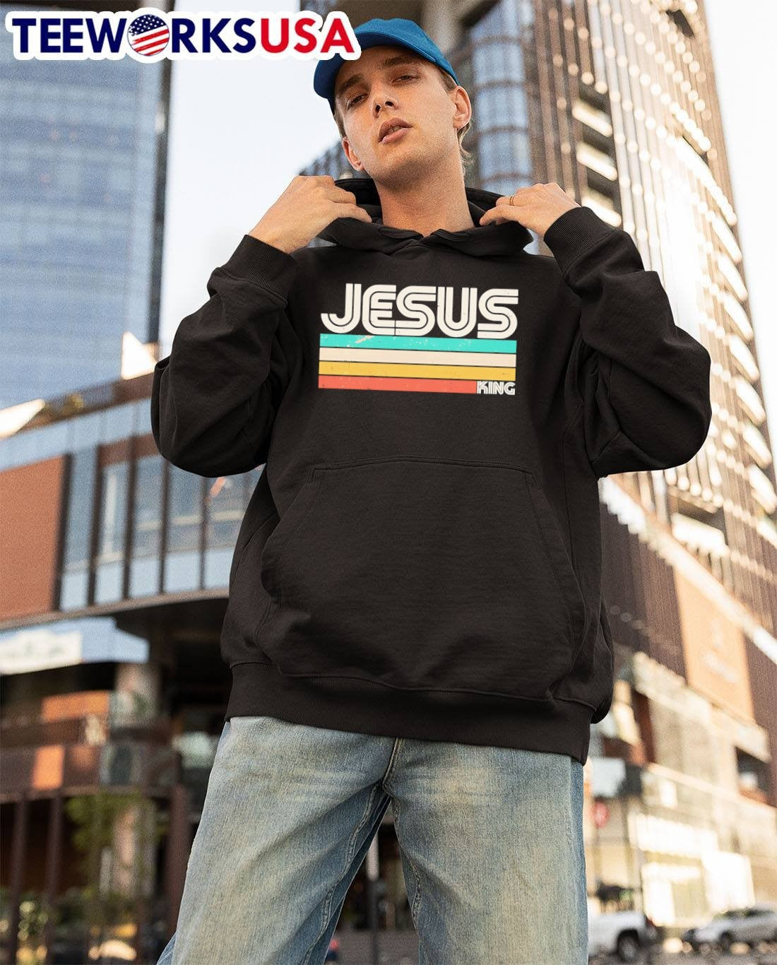 Jesus Is King Retro Vintage Style Unisex T-Shirt