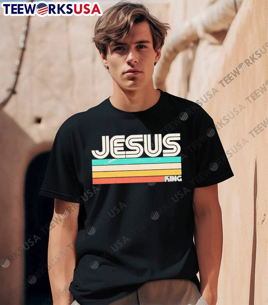 Jesus Is King Retro Vintage Style Unisex T-Shirt