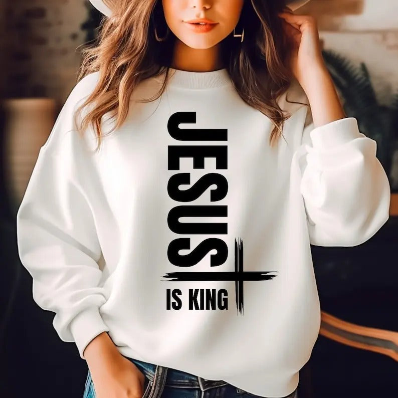 Jesus Is King Sweatshirt , Love Sweatshirt , Be Kind Sweatshirt ,Child Of God Sweatshirt , Love Like Jesus, Christian...