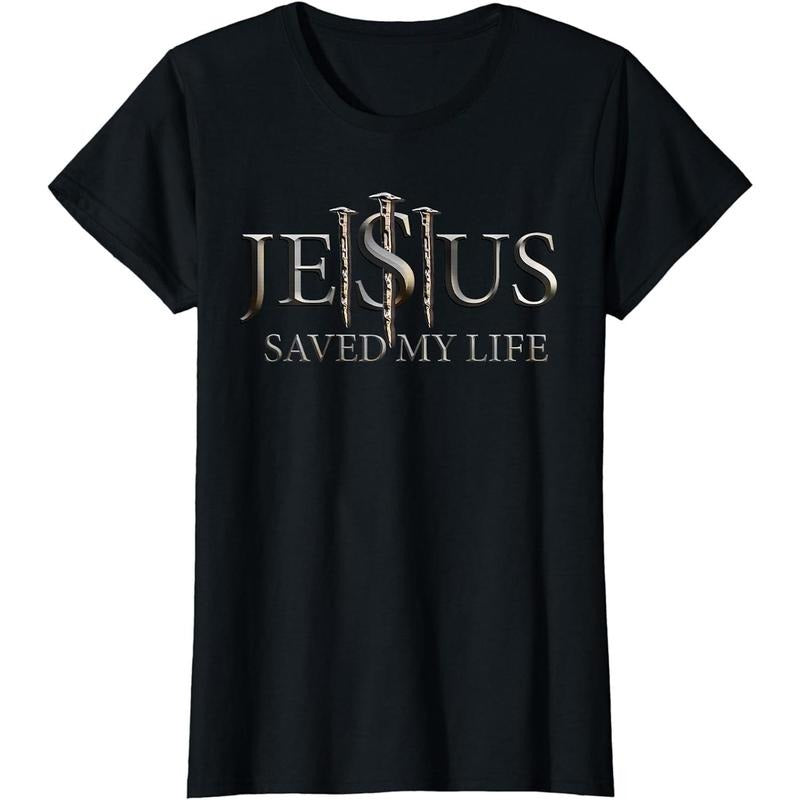 Jesus Saved My Life Christian Religious Believer Men Women T-Shirt Made in USA Hoodie, Sweatshirt | UrbanDripWear.com