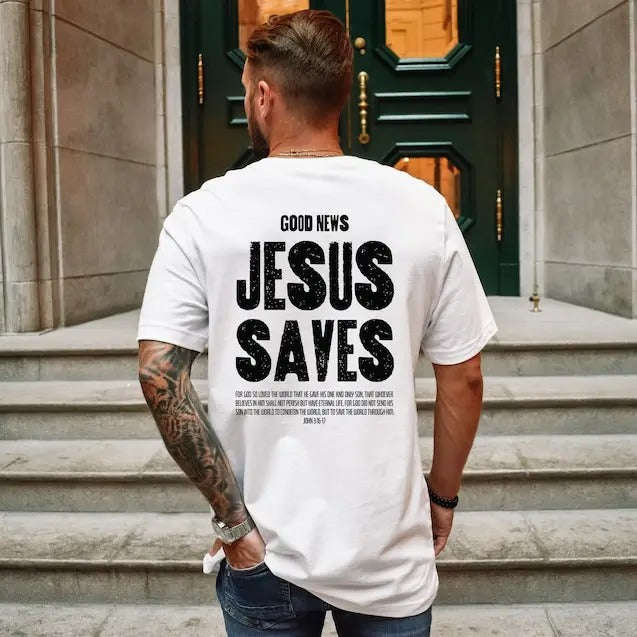 Jesus Saves Sweatshirt, Aesthetic Christian Shirt, Men's Religious Shirt, Bible Verse Hoodie, Christian Gifts For Him ...