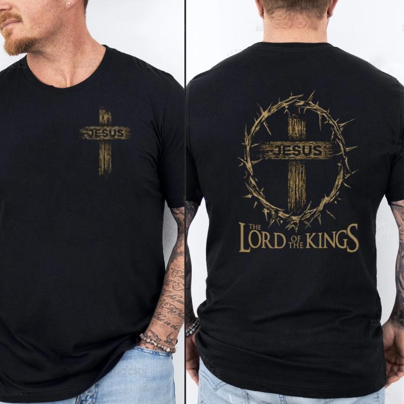 Jesus Saves Tee Pure Cotton Fabric Casual Streetstyle Crew Neck Short Sleeve T-Shirt Trendy Tops for Women for Men style...