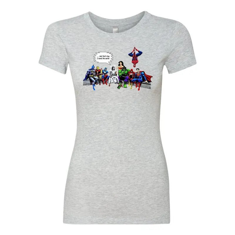 Jesus Superheroes And That's How I Saved The World Women's T-Shirt Hoodie, Sweatshirt | UrbanDripWear.com