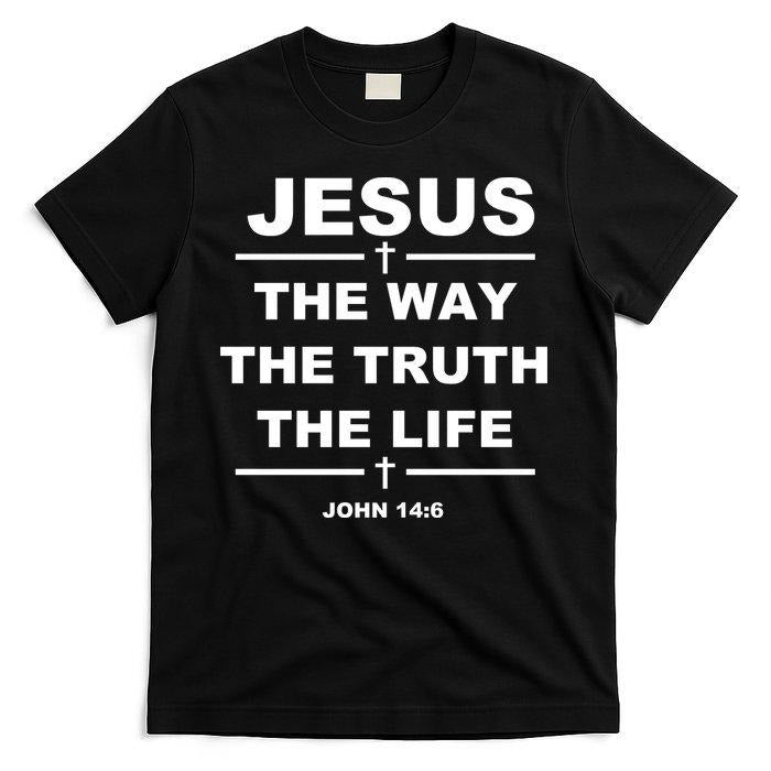 Jesus The Way The Truth The Life T-Shirt | Christian Graphic Tee | Bible Verse Inspired Shirt | Faith-Based Apparel |...