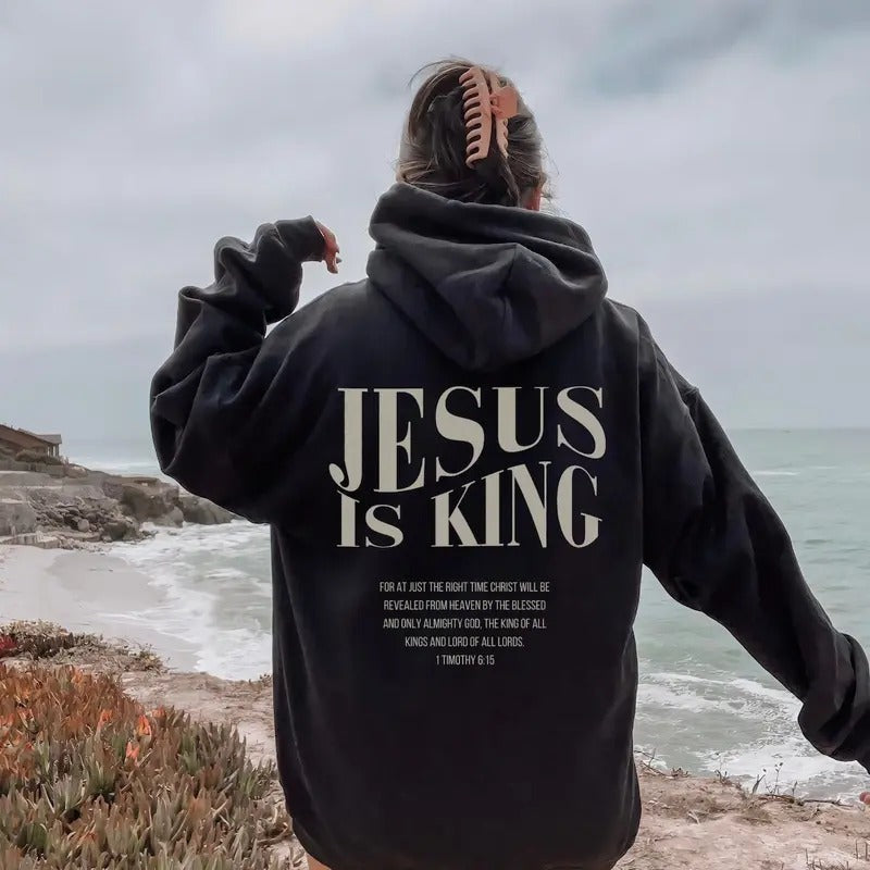 Jesus is King Sweatshirt Menswear Soft Stylish Breathable Tops T-Shirts, Hoodie | UrbanDripWear.com