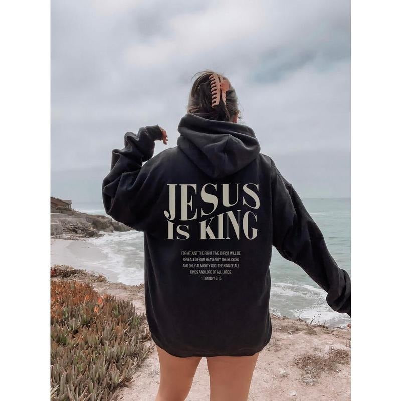 Jesus is king sweatshirt Jesus hoodie  Christian merch clothes streetwear Gospel T-shirt | UrbanDripWear.com