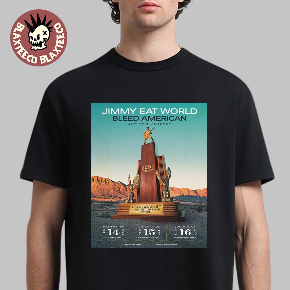 Jimmy Eat World Bleed American 25 Anniversary 2026 UK Dates T-Shirt
