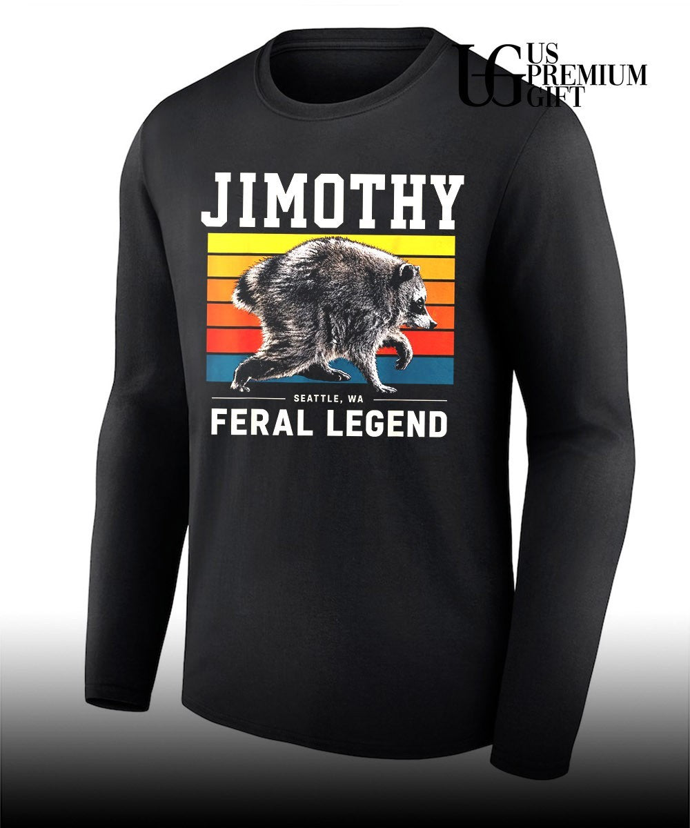 Jimothy Raccoon Seattle Feral Legend shirt