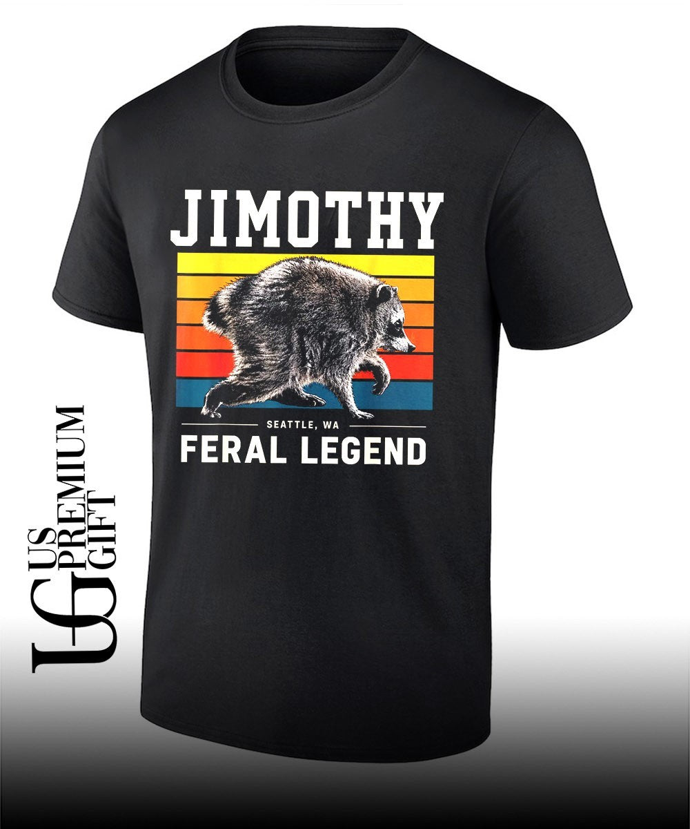 Jimothy Raccoon Seattle Feral Legend shirt