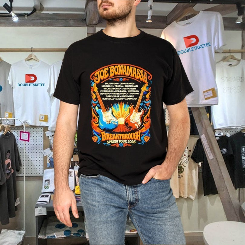 Joe Bonamassa 2026 U.S. Spring Tour Guitars Shirts