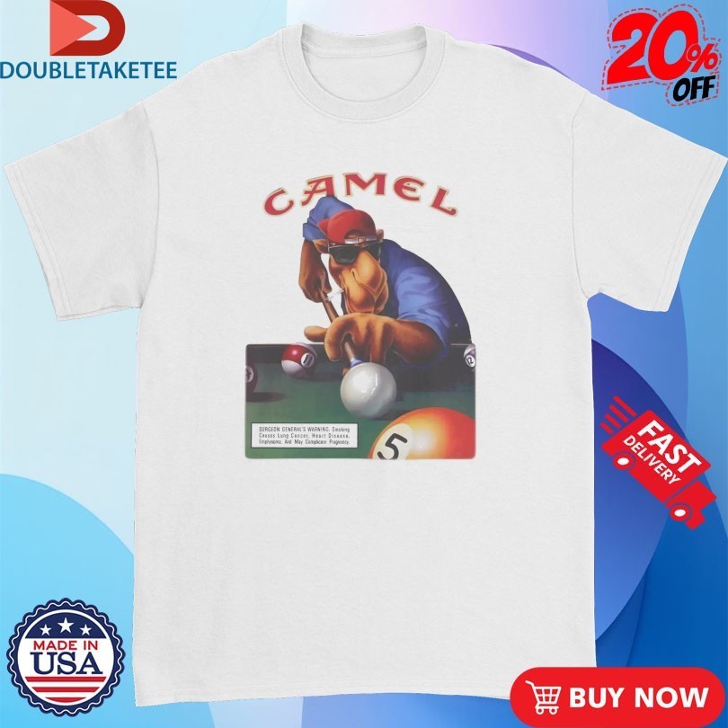 Joe Camel 75th Birthday Billiards Cigarettes Shirts