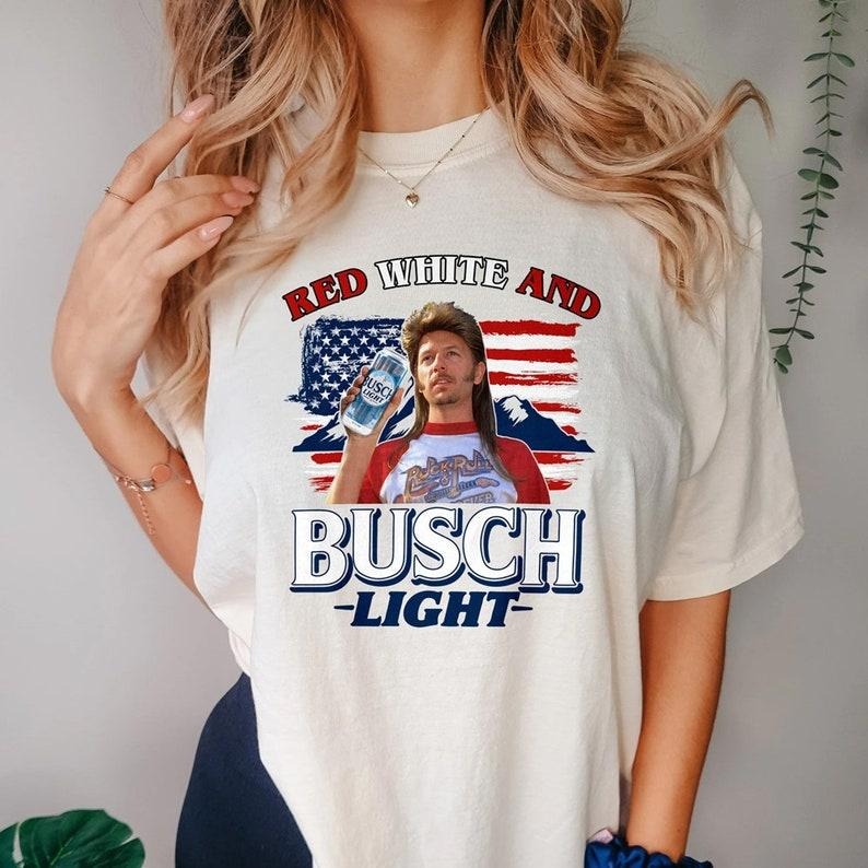 Joe Dirt Red White and Busch Light Shirt, Joe Dirt Merica July 4th Shirt Hoodie, Sweatshirt | UrbanDripWear.com