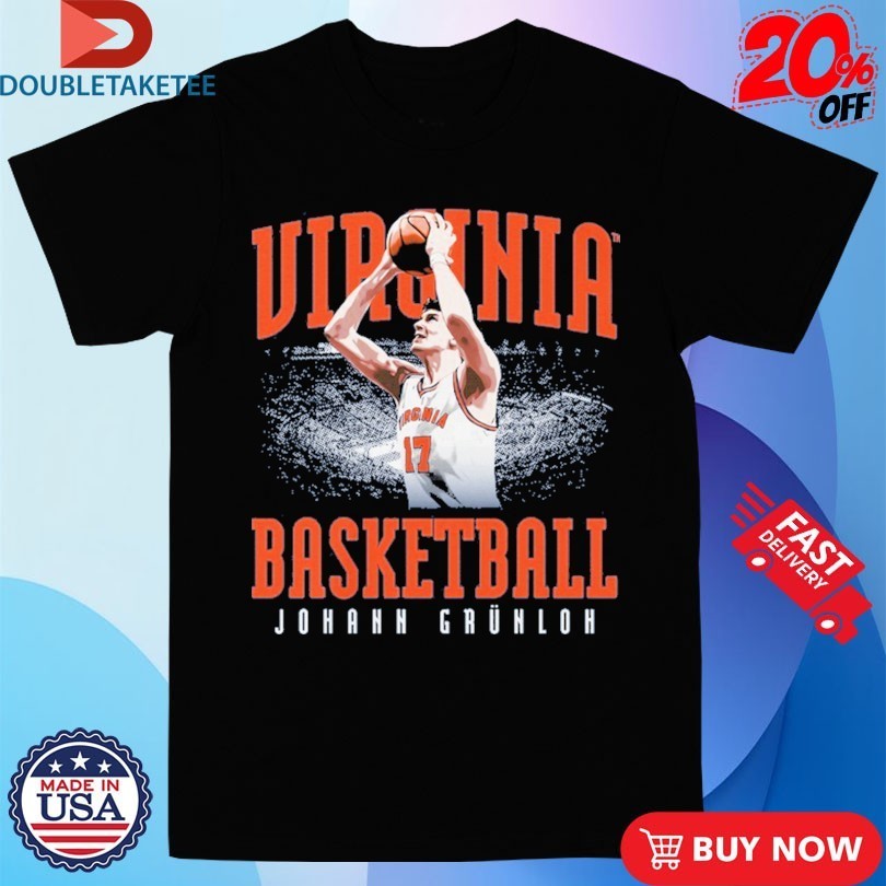 Johann Grünloh Virginia Cavaliers Basketball Player Shirts