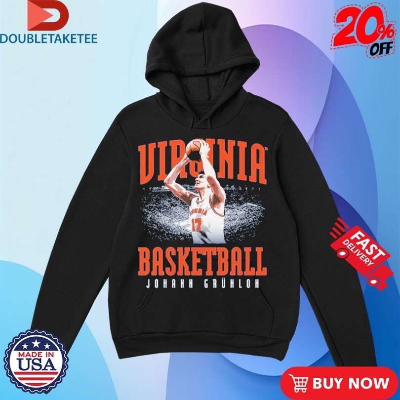 Johann Grünloh Virginia Cavaliers Basketball Player Shirts